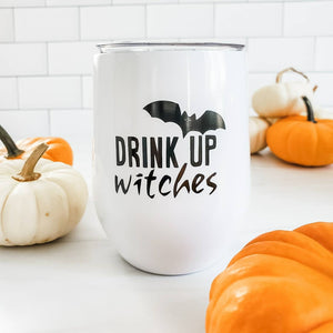 Witches Brew Pastel Halloween Wine Tumbler — view 6