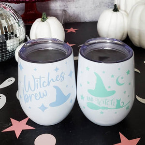 Witches Brew Pastel Halloween Wine Tumbler — view 8