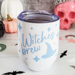 Witches Brew Pastel Halloween Wine Tumbler — view 1