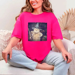 Wizard Cat Halloween Shirt – Funny Cat Meme Graphic Tee — view 20
