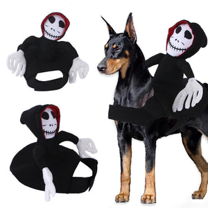Funny Pet Decoration Dress Up Pet Cosplay Clothes Spider Pumpkin Vest — view 2