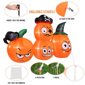 AGPTEK 4.9 Ft. Halloween Pumpkin Outdoor Decoration — view 5
