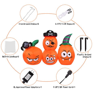 AGPTEK 4.9 Ft. Halloween Pumpkin Outdoor Decoration — view 6