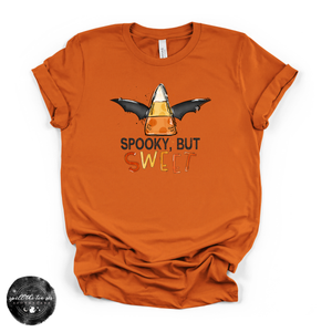 Spooky But Sweet Tee | Cute Halloween Ghost Graphic T-Shirt — view 6