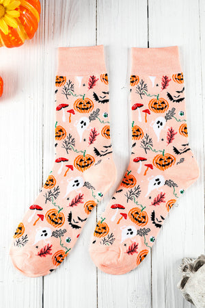 Delicacy Spooky Season Halloween Element Print Socks — view 1
