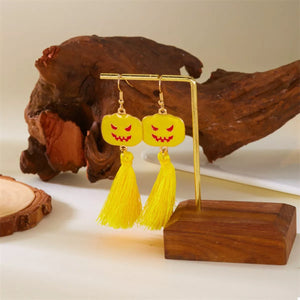 Halloween Ghost and Pumpkin Dangle Earrings — view 12