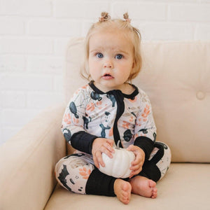 Boo Bash Halloween Bamboo Zippy Romper Pajamas *Newborn & 0-3 months only — view 1
