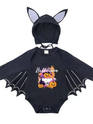 Children's Halloween Bat Bodysuit & Hat Costume Set — view 16