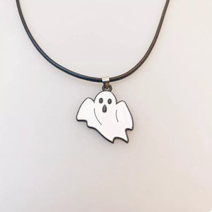 Halloween Ghost Pendant Necklace — view 5