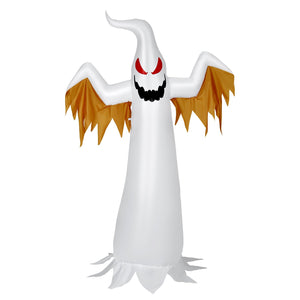 8 Feet Halloween Inflatable Ghost with Rotatable Flame LED Lights — view 3
