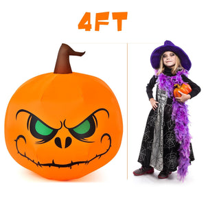 4 Feet Halloween Inflatable Pumpkin with Build-in LED Light — view 5