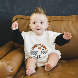 Creep It Real Halloween Sweatshirt Romper - more colors — view 1