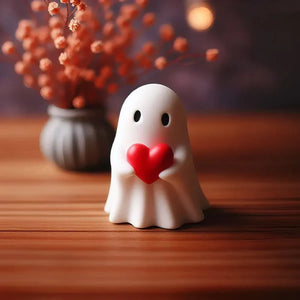 Cute Ghost Halloween Statue — view 2