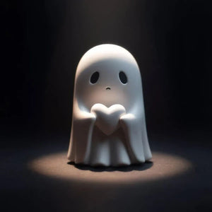 Cute Ghost Halloween Statue — view 4