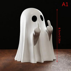 Cute Ghost Halloween Statue — view 9