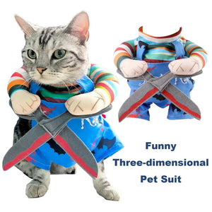 Pet Cat Scissor-Shaped Suit Cosplay Costume — view 2