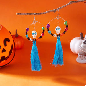 Halloween Ghost Tassel Drop Earrings — view 10