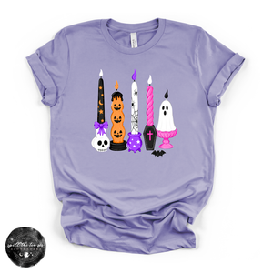 Halloween Candles Tee | Spooky Apothecary Graphic T-Shirt — view 3