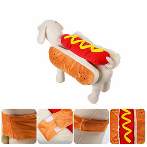 Funny Dog Costume - Hot Dog Design Pet Apparel — view 5