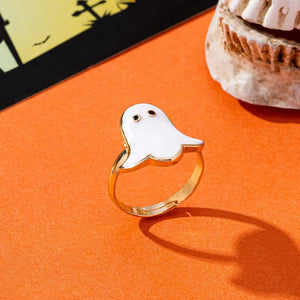 Halloween Ghost 18K Gold-Plated Ring — view 2