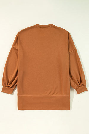 Happy Halloween Sequin Graphic Long Sleeve Top — view 3