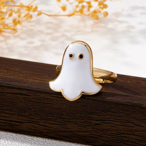 Halloween Ghost 18K Gold-Plated Ring — view 3