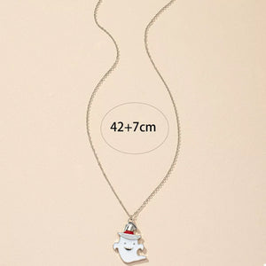Halloween Cute Ghost Pendant Necklace — view 6