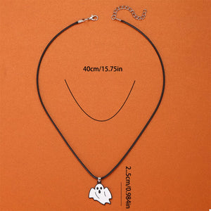Halloween Ghost Pendant Necklace — view 7