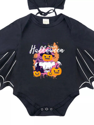 Children's Halloween Bat Bodysuit & Hat Costume Set — view 17