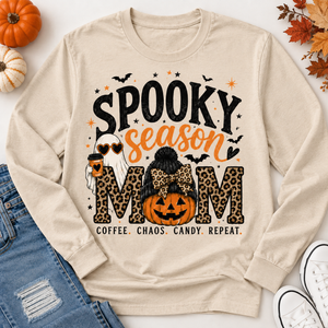 Spooky Season Mom Graphic Apparel — view 3