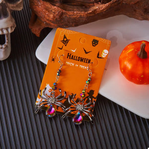 Halloween Spider Dangle Earrings — view 3