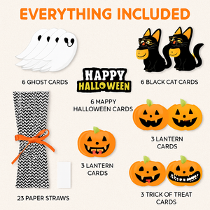 Halloween Striped Paper Straws for Party Decor — view 7