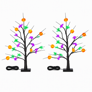 Lighted Halloween Tree 2-Pack with Timer Indoor Decor — view 1