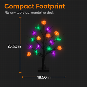 Lighted Halloween Tree 2-Pack with Timer Indoor Decor — view 3