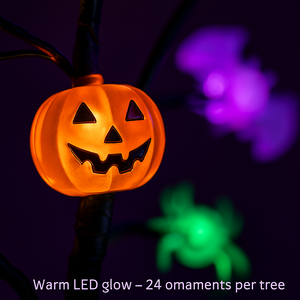 Lighted Halloween Tree 2-Pack with Timer Indoor Decor — view 4