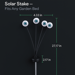 Solar Scary Eyeballs Lights for Halloween Outdoor Decor — view 3