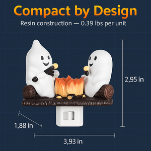 Ghost Campfire Flickering Night Light for Halloween Decor — view 3