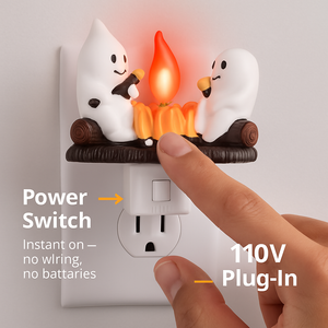 Ghost Campfire Flickering Night Light for Halloween Decor — view 5