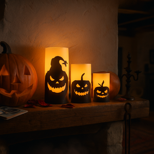 Halloween Flameless Candle Lamp 3-Pack with Timer — view 8