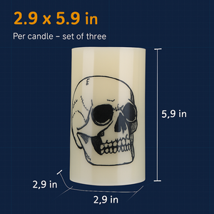 Halloween Flameless Candle Lamp 3-Pack with Timer — view 19