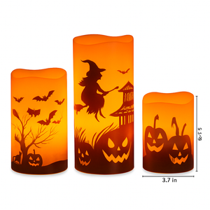 Halloween Flameless Candle Lamp 3-Pack with Timer — view 9