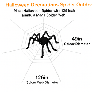 Giant Halloween Spider Decoration Outdoor — view 1