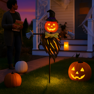 Scarecrow Shape Halloween Decoration Light for Garden — view 8