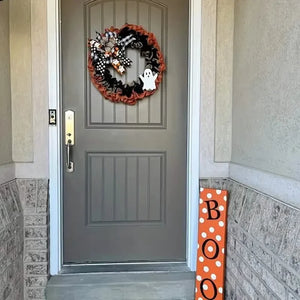 Ghost Halloween Wreath Front Door Décor — view 5