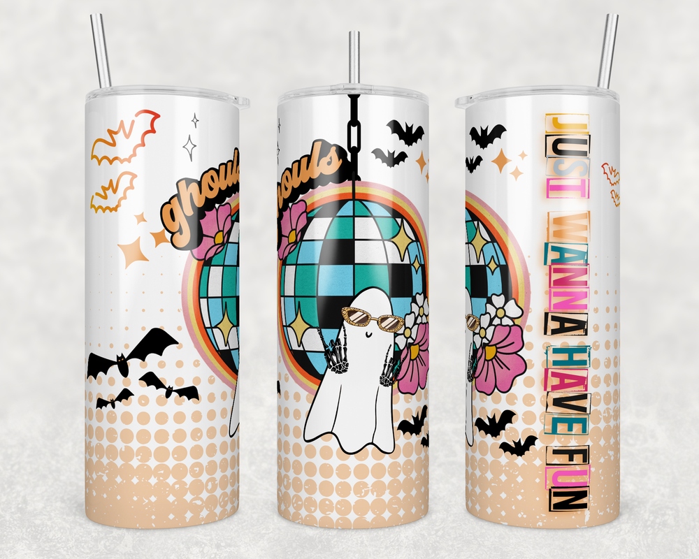 Ghouls Just Wanna Have Fun - Halloween 20oz Skinny Tumbler