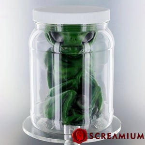 Green Alien Monster Embryo in Formaldehyde Jar Prop — view 3