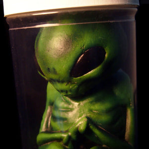 Green Alien Monster Embryo in Formaldehyde Jar Prop — view 10