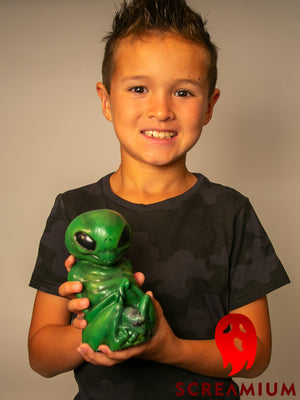 Green Alien Monster Embryo in Formaldehyde Jar Prop — view 4
