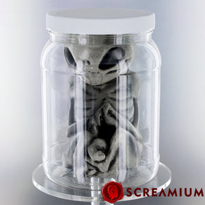 Grey Alien Monster Embryo in Formaldehyde Jar Prop — view 3