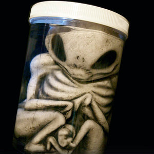 Grey Alien Monster Embryo in Formaldehyde Jar Prop — view 11